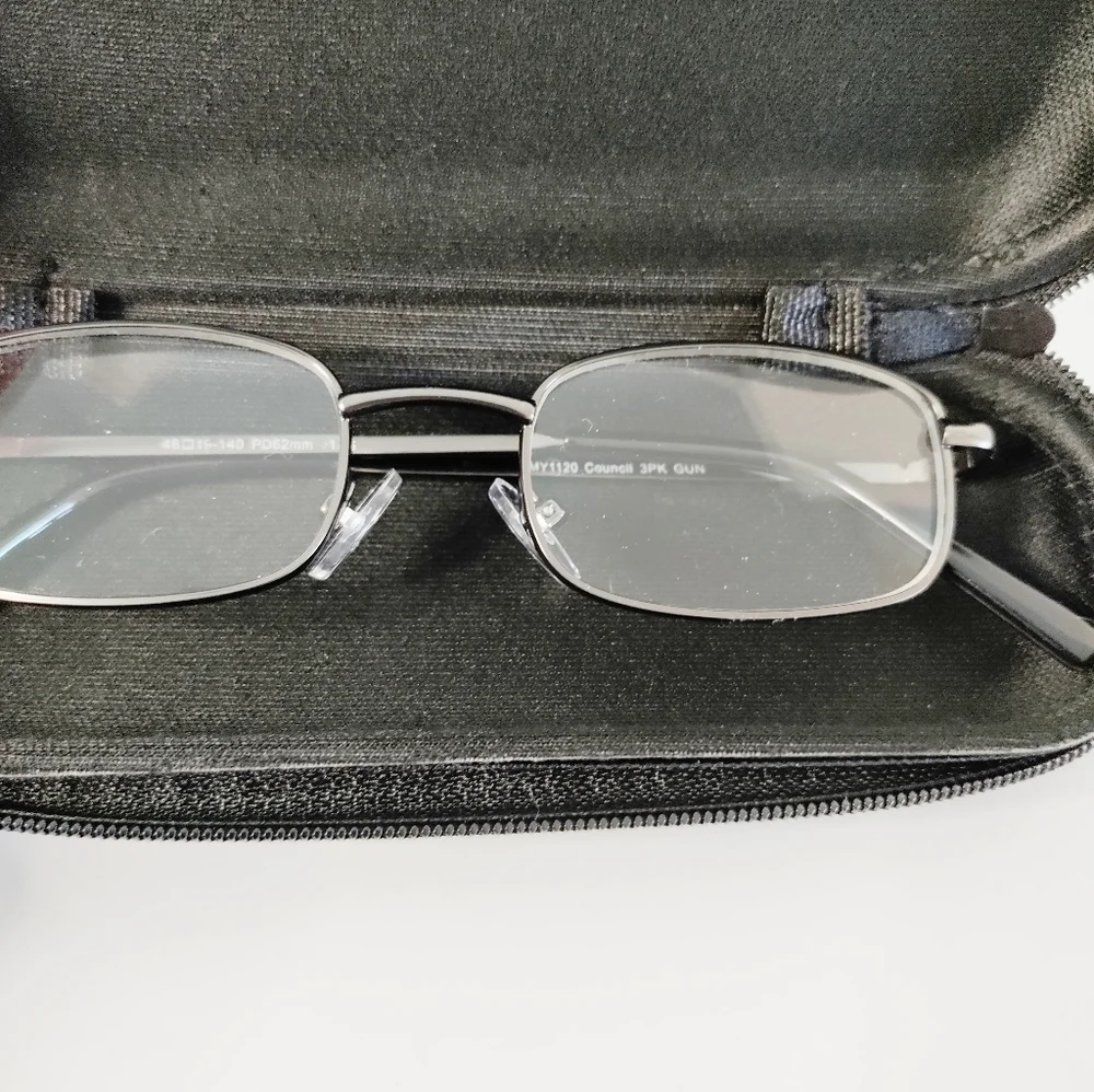 READERS Essential Magnifying Glasses Metal Rectangle Frames 1.25 Cheaters